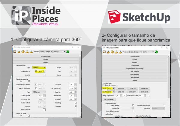 Renderizar 360 com o sketchup